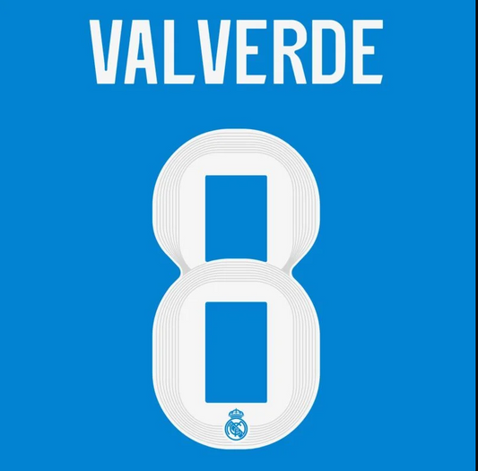 Valverde 8 (Printing Only) - 25-26 Real Madrid 3rd