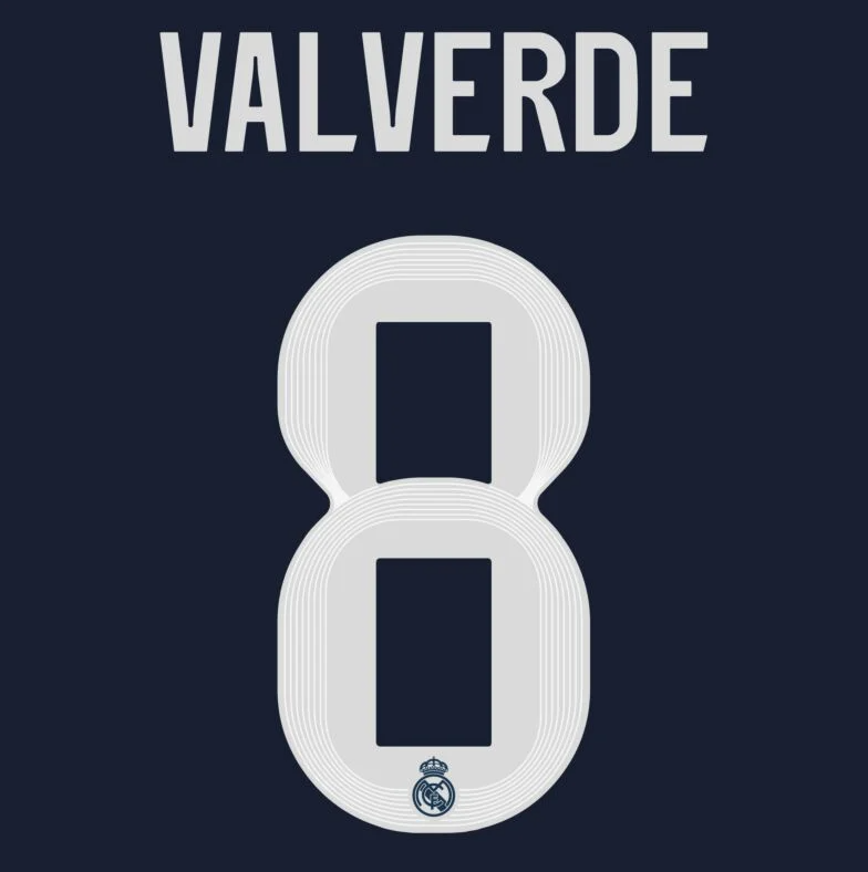Valverde 8 (Impression uniquement) - Real Madrid 25-26 Extérieur