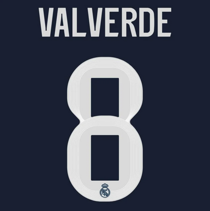 Valverde 8 (Impression uniquement) - Real Madrid 25-26 Extérieur