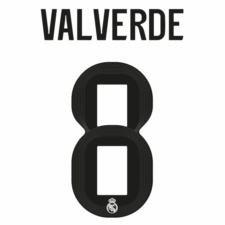 Valverde 8 (Impression uniquement) - 25-26 Real Madrid Domicile