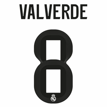 Valverde 8 (Impression uniquement) - 25-26 Real Madrid Domicile